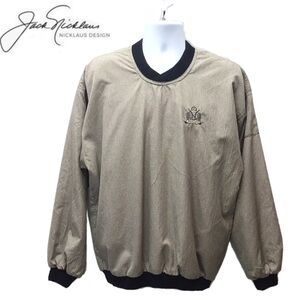 Jack Nicklaus Mens Crossover V-Neck Wind Shirt